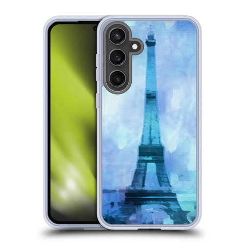 LebensArt Pastels Blue Soft Gel Case for Samsung Galaxy S24 FE & MagSafe