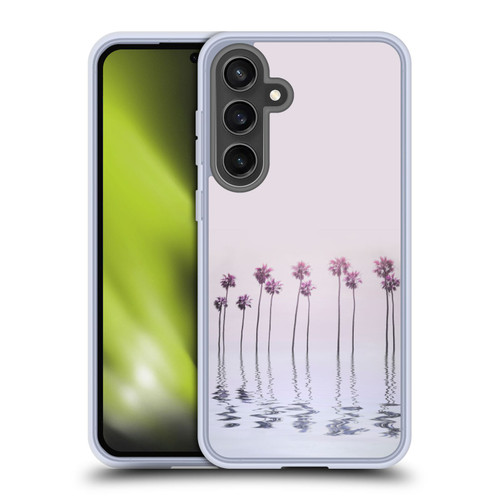 LebensArt Pastels Water Palm Trees Soft Gel Case for Samsung Galaxy S24 FE & MagSafe