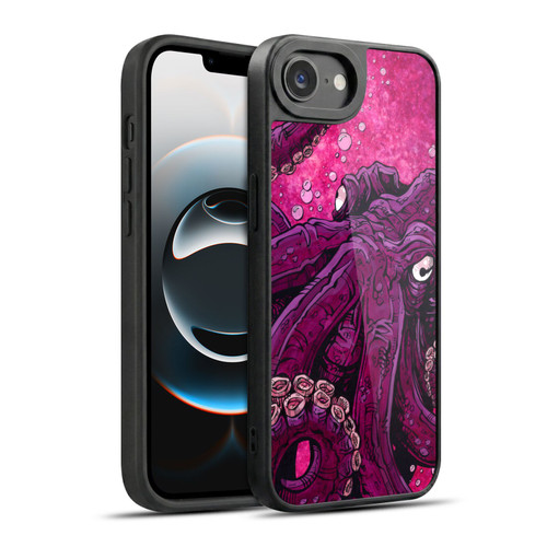 David Lozeau Colourful Grunge Octopus Squid Gel Armour Case For Apple iPhone 16e / Apple iPhone 17e
