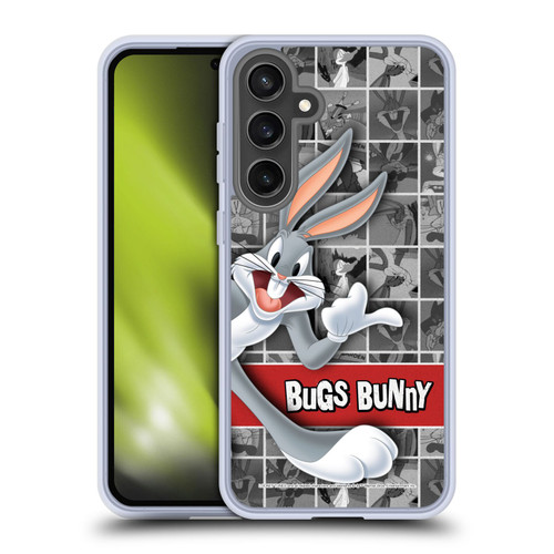 Looney Tunes Bugs Bunny Tiles Soft Gel Case for Samsung Galaxy S24 FE & MagSafe