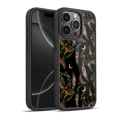 Episodic Drawing Pattern Death Head Pattern Gel Armour Case For Apple iPhone 16 Pro