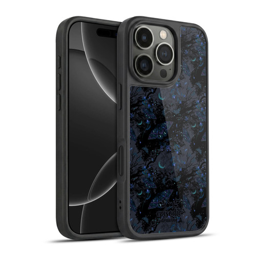 Episodic Drawing Spooky Patterns Witch Moth Gel Armour Case For Apple iPhone 16 Pro