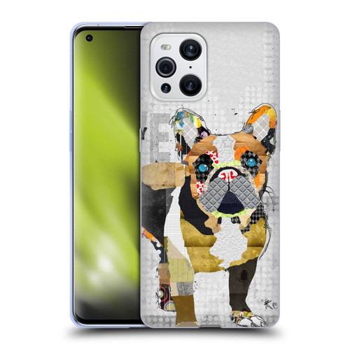 Michel Keck Dogs 4 French Bulldog Soft Gel Case for OPPO Find X3 / Pro