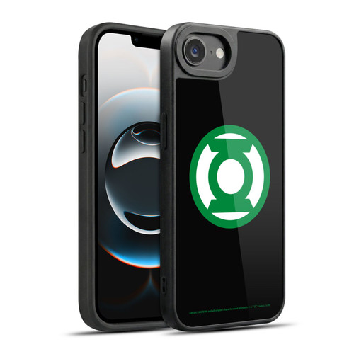 Green Lantern DC Comics Logos Black Gel Armour Case For Apple iPhone 16e / Apple iPhone 17e