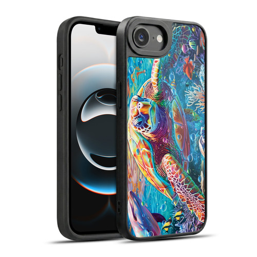 Michael David Ward Psychedelic Art Turtle Magic Gel Armour Case For Apple iPhone 16e / Apple iPhone 17e