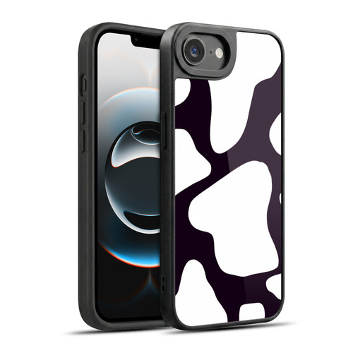 Grace Illustration Cow Prints Black And White Gel Armour Case For Apple iPhone 16e / Apple iPhone 17e