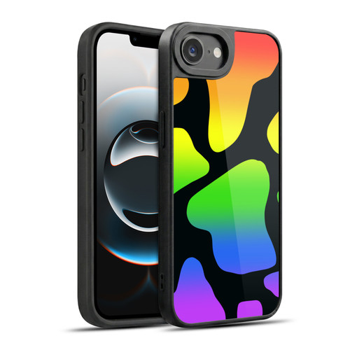 Grace Illustration Cow Prints Rainbow Gel Armour Case For Apple iPhone 16e / Apple iPhone 17e