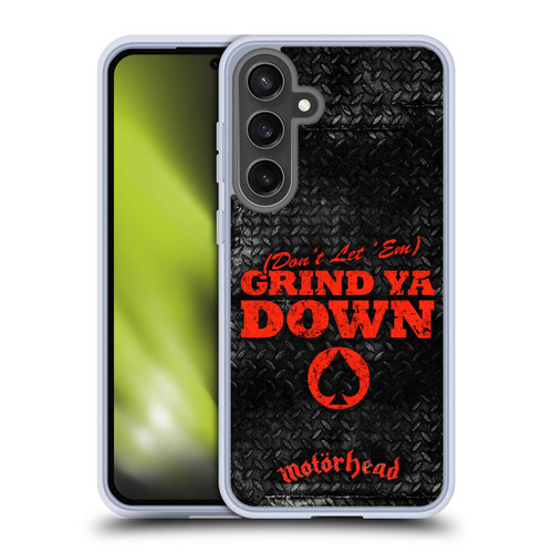 Motorhead Key Art Don't Let 'Em Grind You Down Soft Gel Case for Samsung Galaxy S24 FE & MagSafe