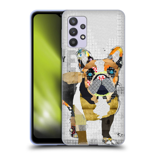 Michel Keck Dogs 4 French Bulldog Soft Gel Case for Samsung Galaxy A32 5G / M32 5G (2021)