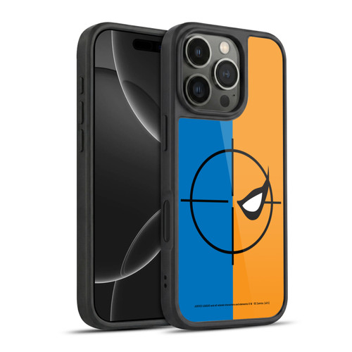 Justice League DC Comics Deathstroke Comic Art Logo Gel Armour Case For Apple iPhone 16 Pro