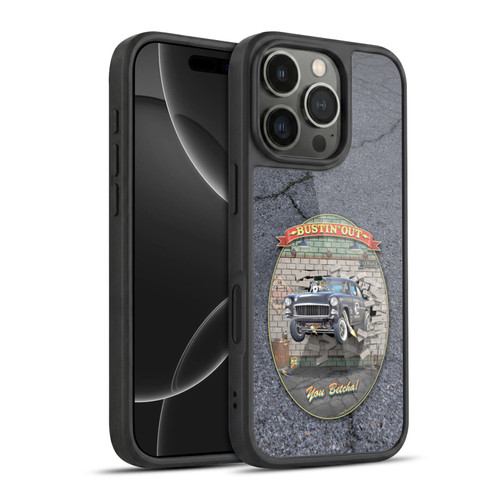 Larry Grossman Retro Collection Bustin' Out '55 Gasser Gel Armour Case For Apple iPhone 16 Pro