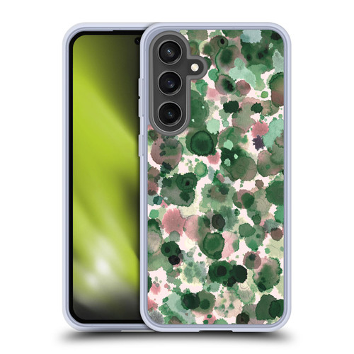 Ninola Pattern Abstract Green Moss Soft Gel Case for Samsung Galaxy S24 FE & MagSafe
