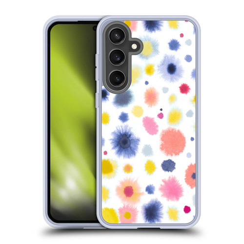 Ninola Pattern Abstract Watercolor Dots Soft Gel Case for Samsung Galaxy S24 FE & MagSafe