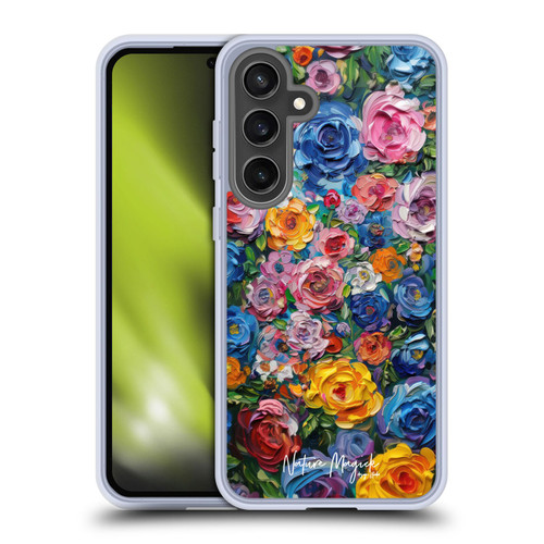 Nature Magick Paint Blobs Buds Soft Gel Case for Samsung Galaxy S24 FE & MagSafe