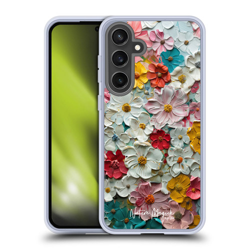 Nature Magick Paint Blobs Colorful Soft Gel Case for Samsung Galaxy S24 FE & MagSafe
