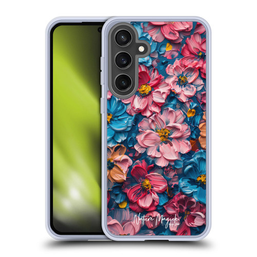 Nature Magick Paint Blobs Elegant Soft Gel Case for Samsung Galaxy S24 FE & MagSafe