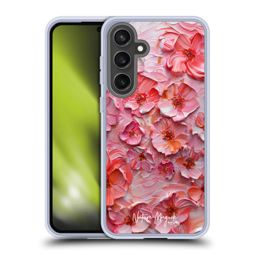 Nature Magick Paint Blobs Poppy Soft Gel Case for Samsung Galaxy S24 FE & MagSafe