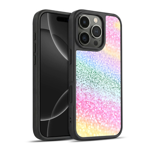 Monika Strigel Glitter Collection Unircorn Rainbow Gel Armour Case For Apple iPhone 16 Pro