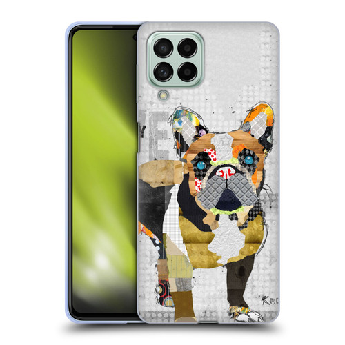 Michel Keck Dogs 4 French Bulldog Soft Gel Case for Samsung Galaxy M53 (2022)
