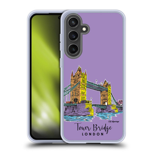 P.D. Moreno City Sketches Tower Bridge London Soft Gel Case for Samsung Galaxy S24 FE & MagSafe