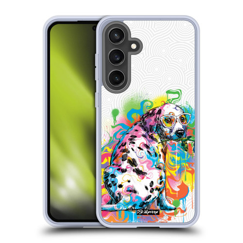 P.D. Moreno Drip Art Cats And Dogs Dalmatian Soft Gel Case for Samsung Galaxy S24 FE & MagSafe