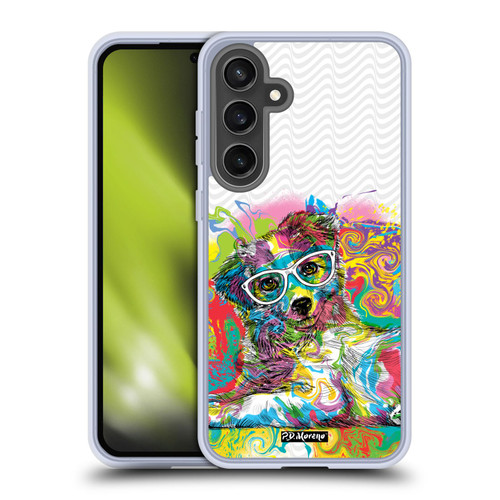 P.D. Moreno Drip Art Cats And Dogs Sunglasses Soft Gel Case for Samsung Galaxy S24 FE & MagSafe