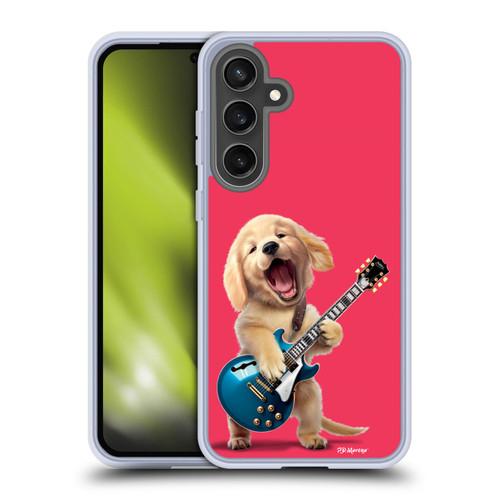 P.D. Moreno Furry Fun Artwork Golden Retriever Playing Guitar Soft Gel Case for Samsung Galaxy S24 FE & MagSafe