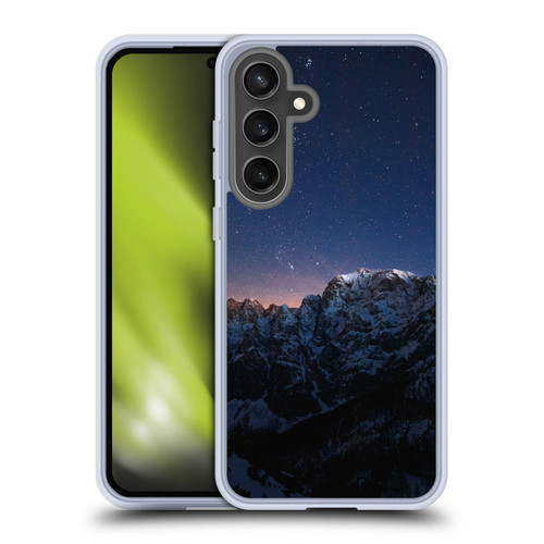 Patrik Lovrin Night Sky Stars Above Mountains Soft Gel Case for Samsung Galaxy S24 FE & MagSafe