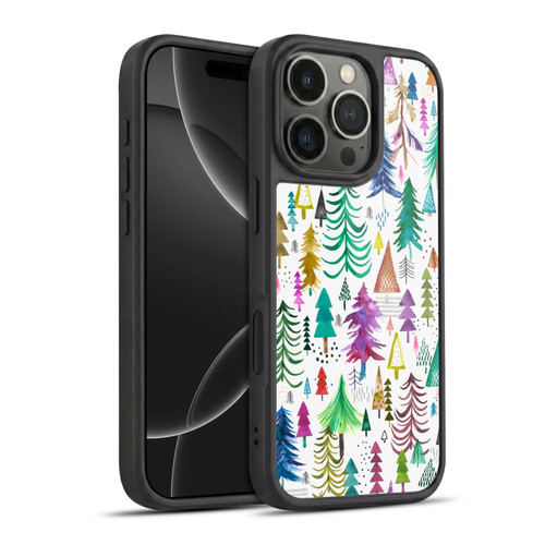 Ninola Patterns 4 Colourful Pines Gel Armour Case For Apple iPhone 16 Pro
