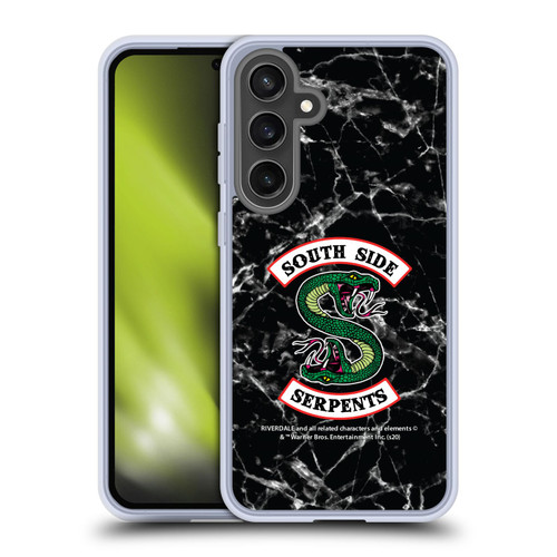 Riverdale South Side Serpents Black And White Marble Logo Soft Gel Case for Samsung Galaxy S24 FE & MagSafe