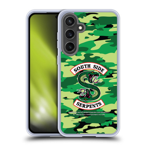 Riverdale South Side Serpents Camouflage Logo Soft Gel Case for Samsung Galaxy S24 FE & MagSafe
