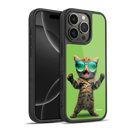 P.D. Moreno Furry Fun Artwork Cat Sunglasses Gel Armour Case For Apple iPhone 16 Pro