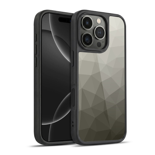 PLdesign Geometric Patterns Gray Gradient Mesh Gel Armour Case For Apple iPhone 16 Pro