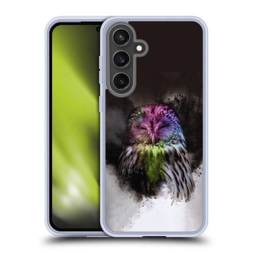 Simone Gatterwe Vintage And Steampunk Mr. Owl Soft Gel Case for Samsung Galaxy S24 FE & MagSafe