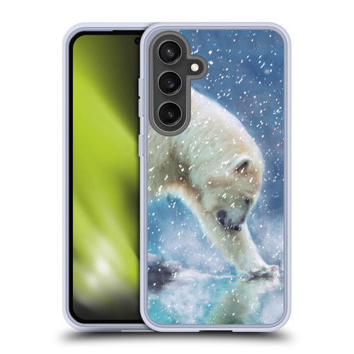 Simone Gatterwe Wildlife Snow Soft Gel Case for Samsung Galaxy S24 FE & MagSafe