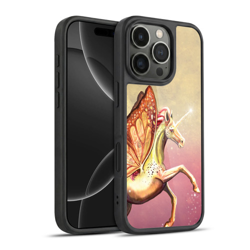 Rose Khan Unicorns Orange Tiger Lily Gel Armour Case For Apple iPhone 16 Pro
