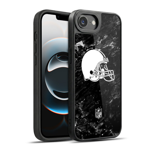 NFL Cleveland Browns Artwork Marble Gel Armour Case For Apple iPhone 16e / Apple iPhone 17e