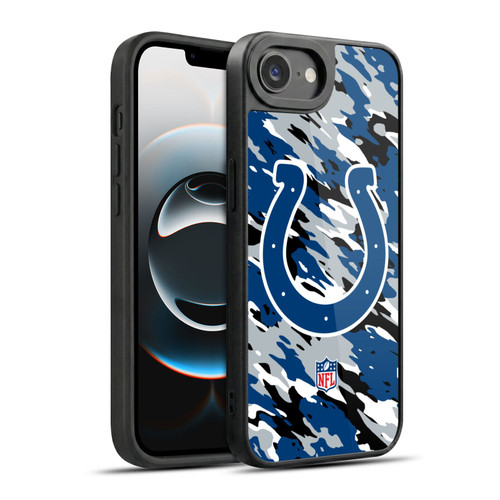 NFL Indianapolis Colts Logo Camou Gel Armour Case For Apple iPhone 16e / Apple iPhone 17e