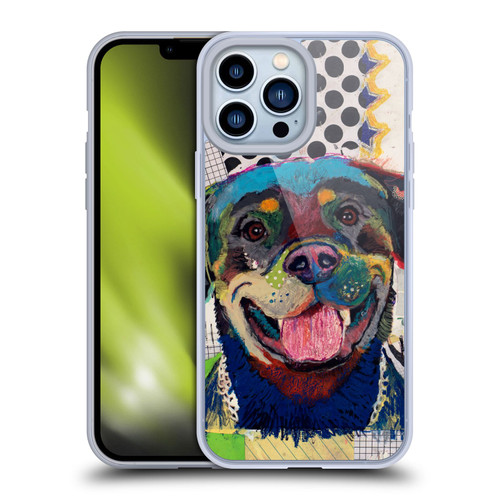 Michel Keck Dogs Rottweiler Soft Gel Case for Apple iPhone 13 Pro Max