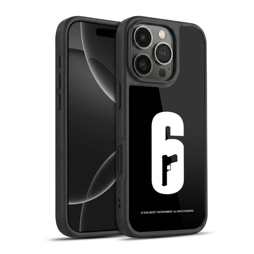 Tom Clancy's Rainbow Six Siege Logos Black And White Gel Armour Case For Apple iPhone 16 Pro