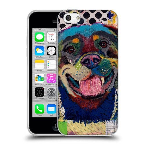 Michel Keck Dogs Rottweiler Soft Gel Case for Apple iPhone 5c