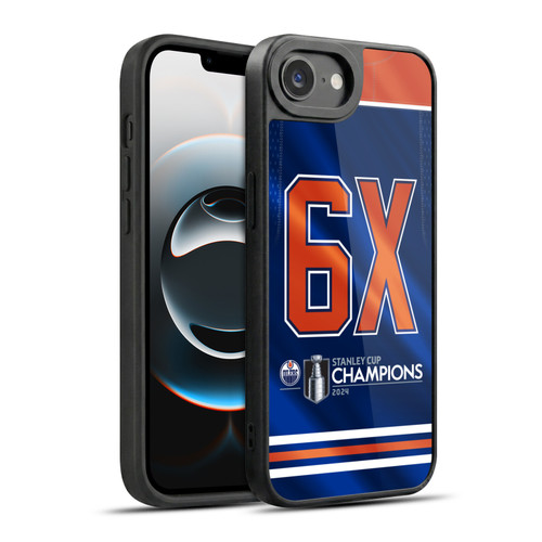 NHL 2024 Stanley Cup Champions Edmonton Oilers Jersey Gel Armour Case For Apple iPhone 16e / Apple iPhone 17e