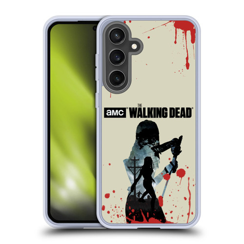 AMC The Walking Dead Silhouettes Michonne Soft Gel Case for Samsung Galaxy S24 FE & MagSafe
