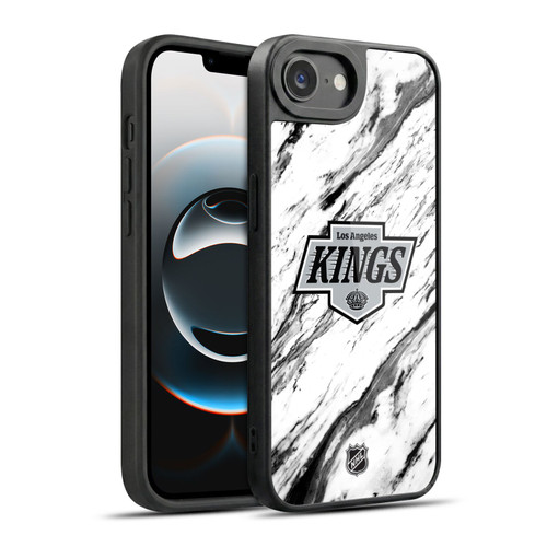NHL Los Angeles Kings Marble Gel Armour Case For Apple iPhone 16e / Apple iPhone 17e