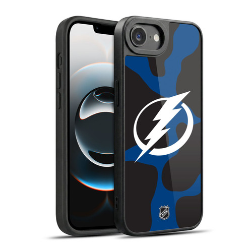 NHL Tampa Bay Lightning Cow Pattern Gel Armour Case For Apple iPhone 16e / Apple iPhone 17e