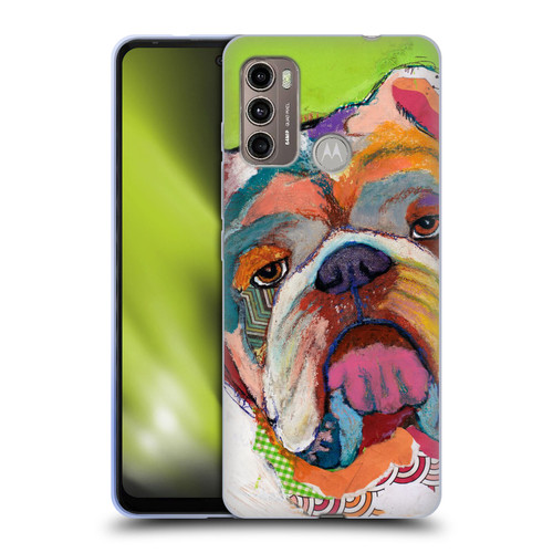 Michel Keck Dogs Bulldog Soft Gel Case for Motorola Moto G60 / Moto G40 Fusion