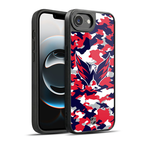 NHL Washington Capitals Camouflage Gel Armour Case For Apple iPhone 16e / Apple iPhone 17e