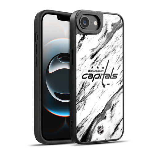 NHL Washington Capitals Marble Gel Armour Case For Apple iPhone 16e / Apple iPhone 17e