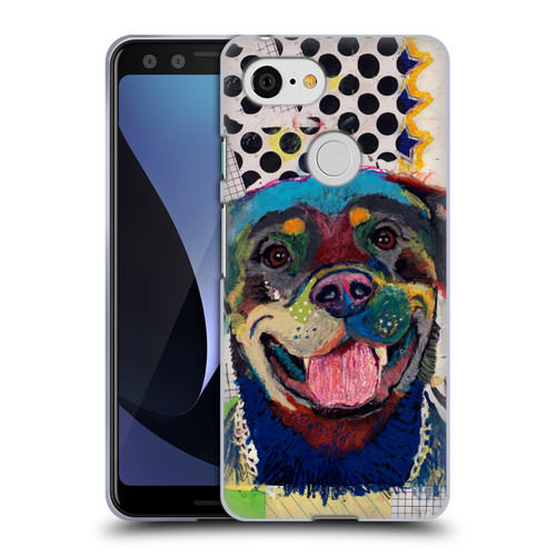 Michel Keck Dogs Rottweiler Soft Gel Case for Google Pixel 3