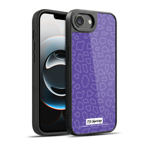 P.D. Moreno Patterns Purple Leopard Gel Armour Case For Apple iPhone 16e / Apple iPhone 17e